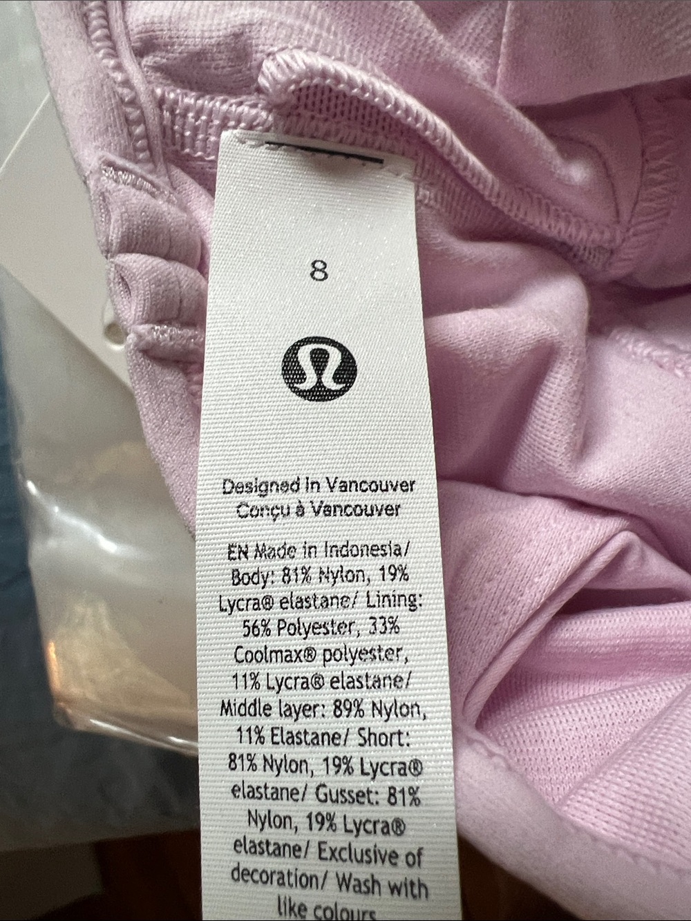 Lululemon Pink Organza Align Cami Strap Athletic Dress Size 8 NWT - Picture 7 of 7